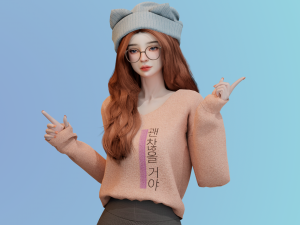 Realistic Girl - Game Ready Modelo 3D