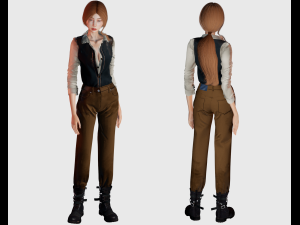 Adventure Girl - 3D Character Model 3D