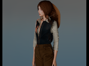 Adventure Girl - 3D Character Model 3D