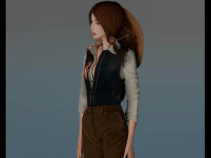 Adventure Girl - 3D Character 3D Model