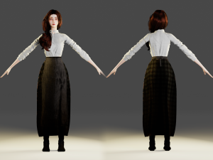 Village Woman - 3D Character 3D Модель