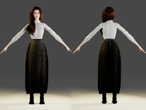 Village Woman - 3D Character 3D Model