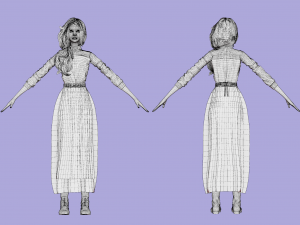 Village Woman - 3D Character 3D Модель