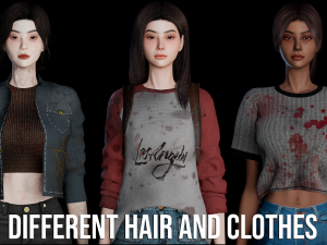 Customizable Survival Girl pack - GamerReady 3D Модель