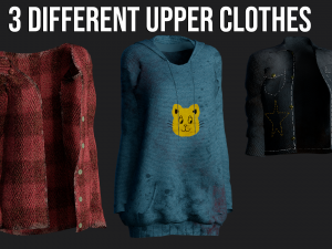 Customizable Survival Girl pack - GamerReady 3D Модель