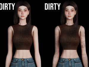 Customizable Survival Girl pack - GamerReady 3D Модель