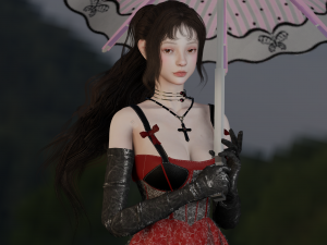 Vampire Girl - GameReady 3D Model