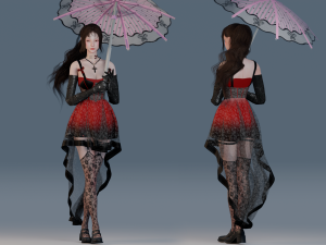 Vampire Girl - GameReady 3D Model