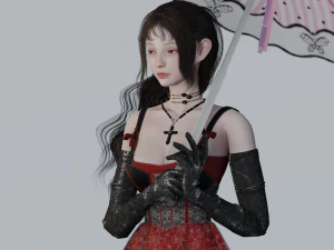 Vampire Girl - GameReady 3D Model