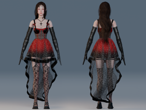 Vampire Girl - GameReady 3D Model