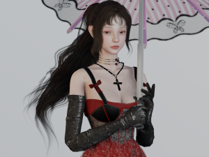 Vampire Girl - GameReady 3D Model