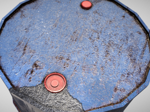 Oil Barrel - Low Poly - 4k textures Modelo 3D