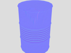 Oil Barrel - Low Poly - 4k textures Modelo 3D