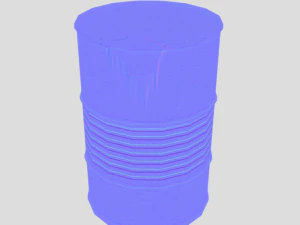 Oil Barrel - Low Poly - 4k textures 3D Model