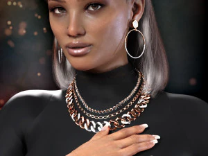 Chain Jewelry for Genesis 9 3D Model