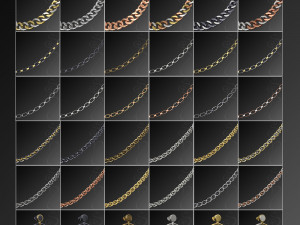 Chain Jewelry for Genesis 9 3D Model