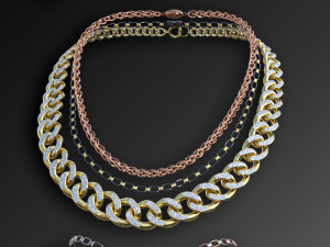 Chain Jewelry for Genesis 9 3D Model