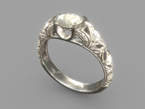 Wedding Ring 3D Scan 3Dプリントモデル