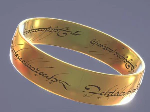 Cetak Satu Cincin Model Cetak 3D