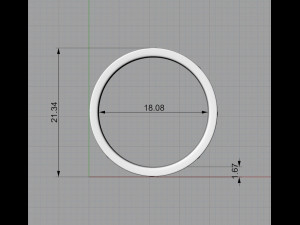 3D Ring with Ornament5 model Modello di stampa 3D