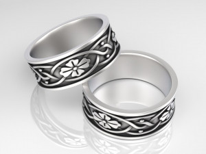 3D Ring with Ornament5 model 3D Print Model