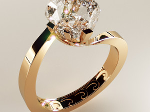 Ring jewelry classical 3D Print 3D Print Model