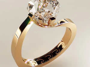 Ring jewelry classical 3D Print 3D Print Model