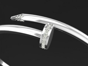 3D-model Bracelet and ring of white metal-3D printing 3D printmodel