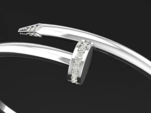 3D-model Bracelet and ring of white metal-3D printing 3D Print Model