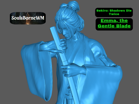 Sekiro Emma the Gentle Blade V2 Modelo de Impressão 3D