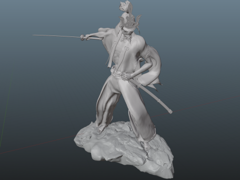 Sekiro Isshin the Sword Saint V3 Fully updated model 3D 打印模型