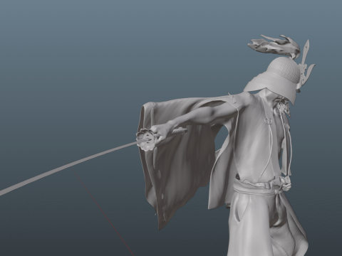 Sekiro Isshin the Sword Saint V3 Fully updated model 3D 打印模型