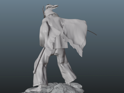 Sekiro Isshin the Sword Saint V3 Fully updated model 3D 打印模型