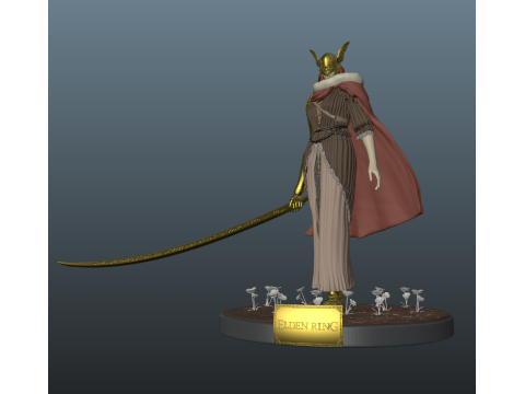 Elden Ring Malenia Blade of Miquella V2 Remake With Bonus 3D 打印模型