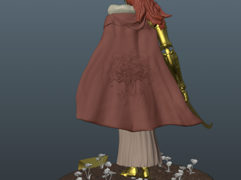 Elden Ring Malenia Blade of Miquella V2 Remake With Bonus 3D 打印模型