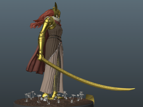 Elden Ring Malenia Blade of Miquella V2 Remake With Bonus 3D 打印模型