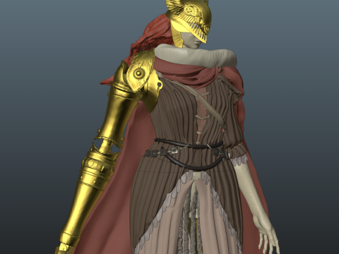 Elden Ring Malenia Blade of Miquella V2 Remake With Bonus 3D 打印模型