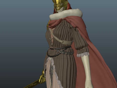 Elden Ring Malenia Blade of Miquella V2 Remake With Bonus 3D 打印模型
