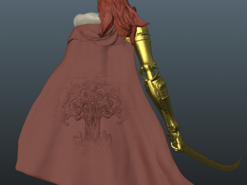 Elden Ring Malenia Blade of Miquella V2 Remake With Bonus 3D 打印模型