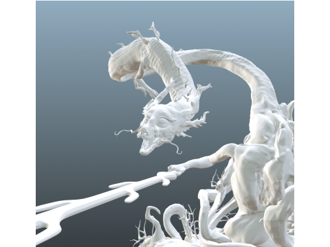 Sekiro Divine Dragon 3D प्रिंट मॉडल