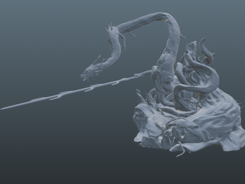 Sekiro Divine Dragon 3D प्रिंट मॉडल