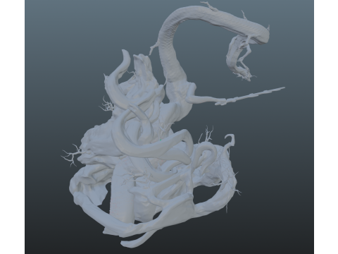 Sekiro Divine Dragon 3D प्रिंट मॉडल