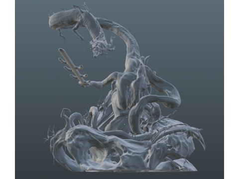 Sekiro Divine Dragon 3D प्रिंट मॉडल