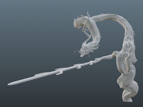 Sekiro Divine Dragon 3D प्रिंट मॉडल