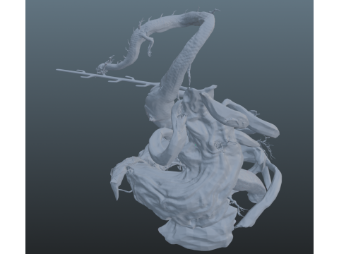 Sekiro Divine Dragon 3D प्रिंट मॉडल