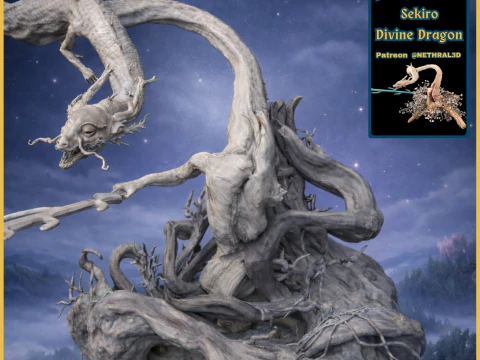 Sekiro Divine Dragon 3D Print Model
