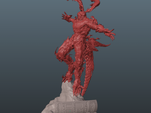 Final Fantasy XVI Ifrit vs Phoenix Diorama Two versions 3D-printmodel