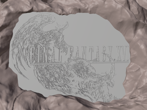 Final Fantasy XVI Ifrit vs Phoenix Diorama Two versions 3D-printmodel