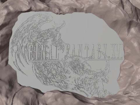 Final Fantasy XVI Ifrit vs Phoenix Diorama Two versions 3D Print Model