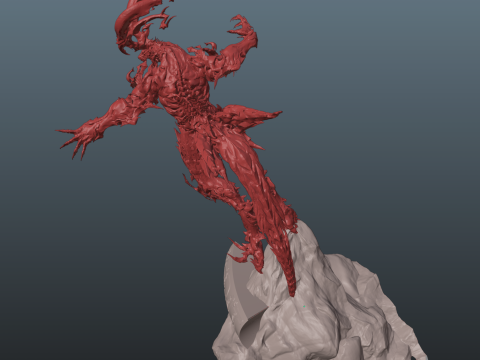 Final Fantasy XVI Ifrit vs Phoenix Diorama Two versions 3D-printmodel